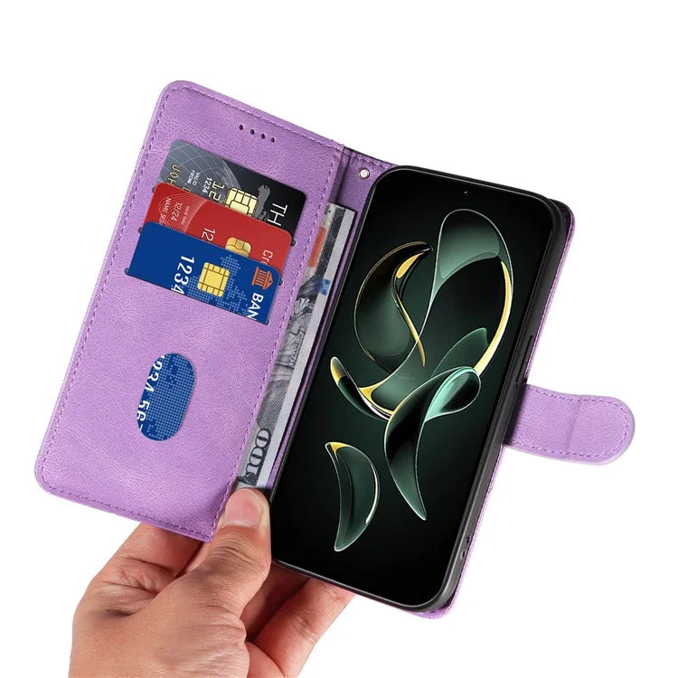 For Xiaomi 13T / 13T Pro / Redmi K60 Ultra Case Imprinted Line Leather Phone Cover