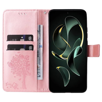 For Xiaomi Redmi K60 Ultra / 13T / 13T Pro KT Imprinting Flower Series-3 Phone Shell Stand PU Leather Wallet Case
