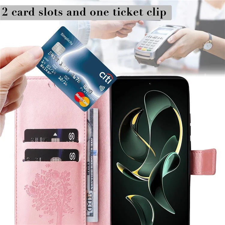For Xiaomi Redmi K60 Ultra / 13T / 13T Pro KT Imprinting Flower Series-3 Phone Shell Stand PU Leather Wallet Case