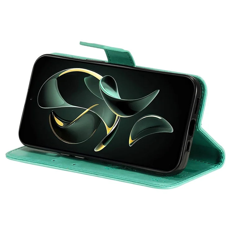 For Xiaomi Redmi K60 Ultra / 13T / 13T Pro KT Imprinting Flower Series-3 Phone Shell Stand PU Leather Wallet Case