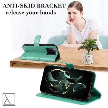 For Xiaomi Redmi K60 Ultra / 13T / 13T Pro KT Imprinting Flower Series-3 Phone Shell Stand PU Leather Wallet Case