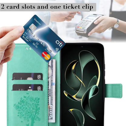 For Xiaomi Redmi K60 Ultra / 13T / 13T Pro KT Imprinting Flower Series-3 Phone Shell Stand PU Leather Wallet Case