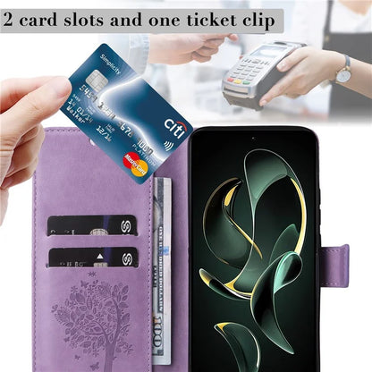 For Xiaomi Redmi K60 Ultra / 13T / 13T Pro KT Imprinting Flower Series-3 Phone Shell Stand PU Leather Wallet Case