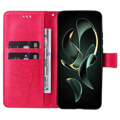 For Xiaomi Redmi K60 Ultra / 13T / 13T Pro KT Imprinting Flower Series-3 Phone Shell Stand PU Leather Wallet Case