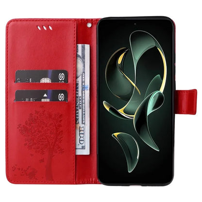 For Xiaomi Redmi K60 Ultra / 13T / 13T Pro KT Imprinting Flower Series-3 Phone Shell Stand PU Leather Wallet Case