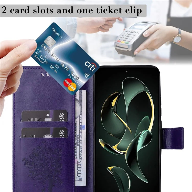 For Xiaomi Redmi K60 Ultra / 13T / 13T Pro KT Imprinting Flower Series-3 Phone Shell Stand PU Leather Wallet Case