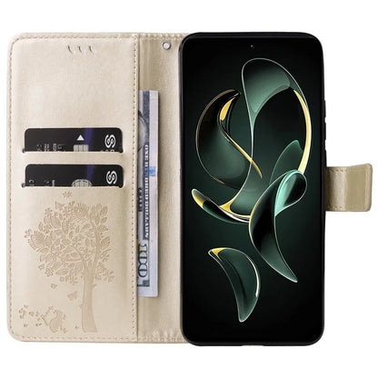For Xiaomi Redmi K60 Ultra / 13T / 13T Pro KT Imprinting Flower Series-3 Phone Shell Stand PU Leather Wallet Case