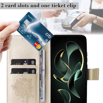 For Xiaomi Redmi K60 Ultra / 13T / 13T Pro KT Imprinting Flower Series-3 Phone Shell Stand PU Leather Wallet Case