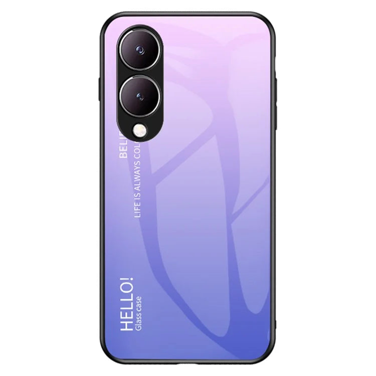 For vivo Y17s 4G Phone Case Anti-drop Gradient Phone Cover