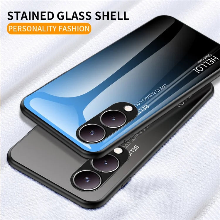 For vivo Y17s 4G Phone Case Anti-drop Gradient Phone Cover