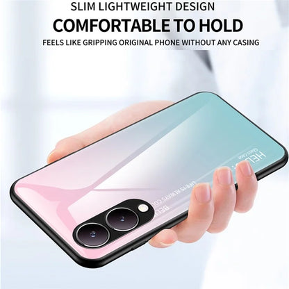 For vivo Y17s 4G Phone Case Anti-drop Gradient Phone Cover