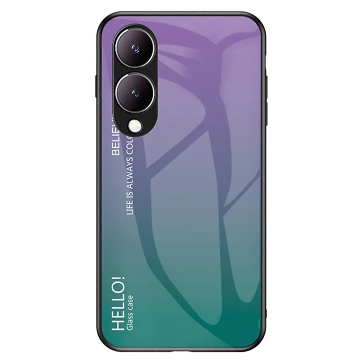 For vivo Y17s 4G Phone Case Anti-drop Gradient Phone Cover