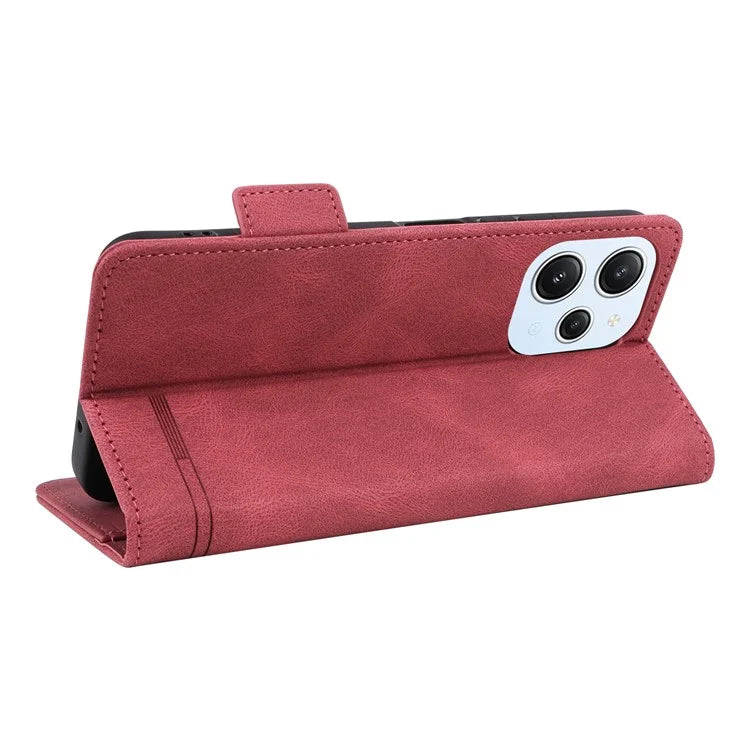 For Xiaomi Redmi 12 4G / 5G (Global) Case Hardware Decor PU Leather Wallet Phone Cover