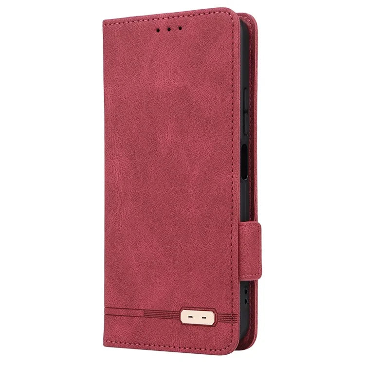 For Xiaomi Redmi 12 4G / 5G (Global) Case Hardware Decor PU Leather Wallet Phone Cover
