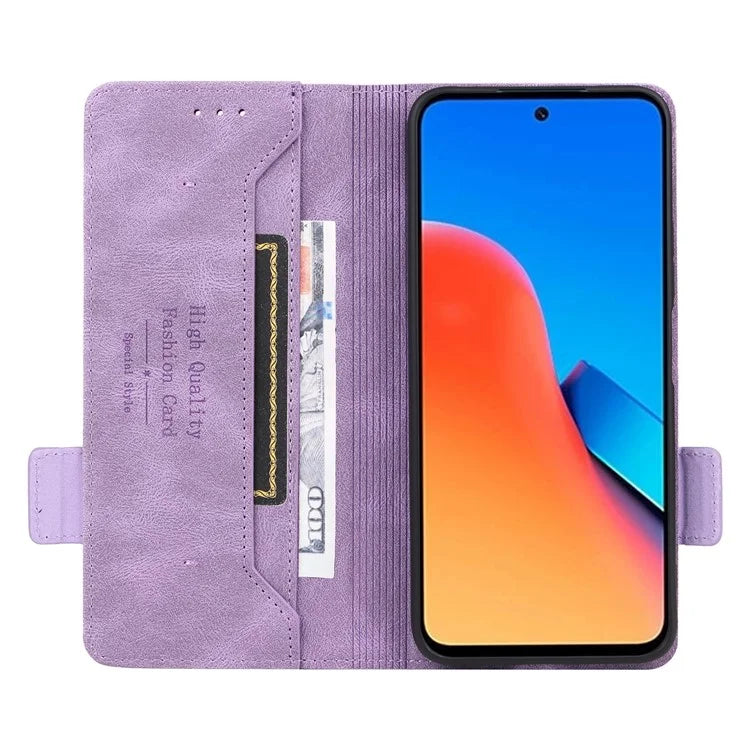 For Xiaomi Redmi 12 4G / 5G (Global) Case Hardware Decor PU Leather Wallet Phone Cover