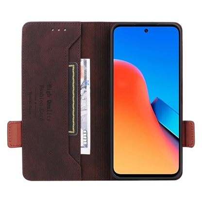 For Xiaomi Redmi 12 4G / 5G (Global) Case Hardware Decor PU Leather Wallet Phone Cover