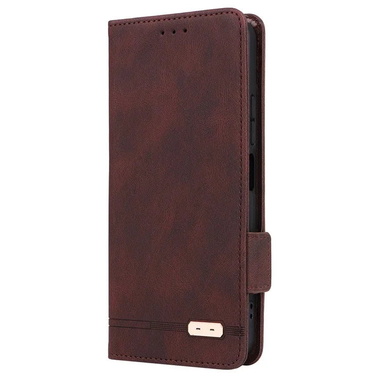 For Xiaomi Redmi 12 4G / 5G (Global) Case Hardware Decor PU Leather Wallet Phone Cover