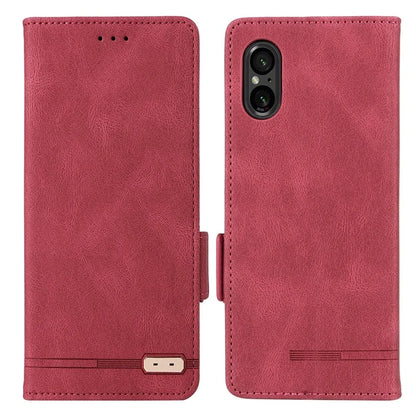 For Sony Xperia 5 V Case Hardware Decor PU Leather Stand Phone Cover