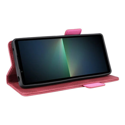 For Sony Xperia 5 V Case Hardware Decor PU Leather Stand Phone Cover