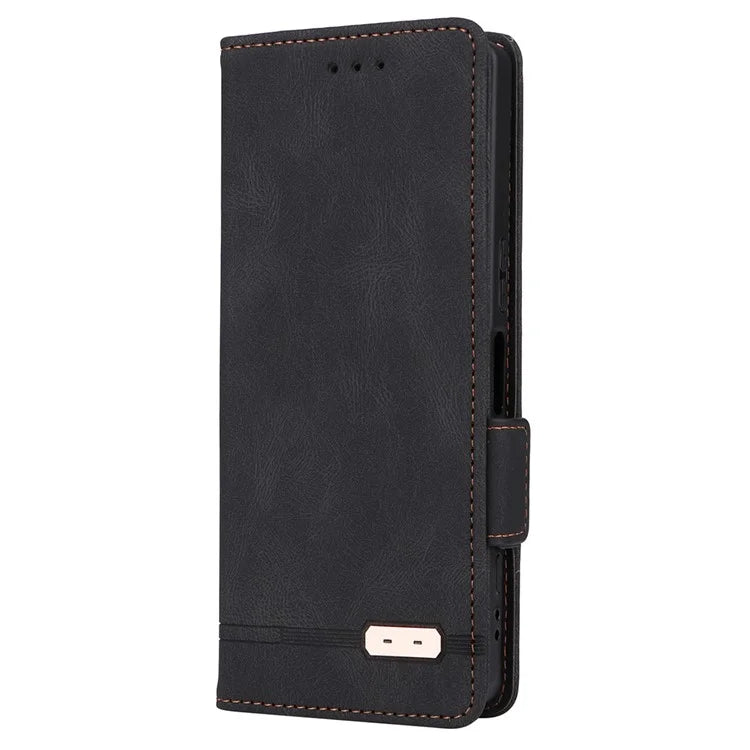 For Sony Xperia 5 V Case Hardware Decor PU Leather Stand Phone Cover