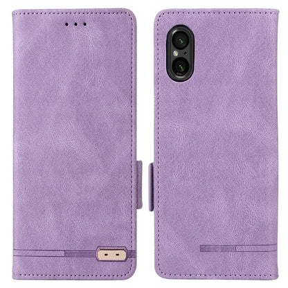 For Sony Xperia 5 V Case Hardware Decor PU Leather Stand Phone Cover