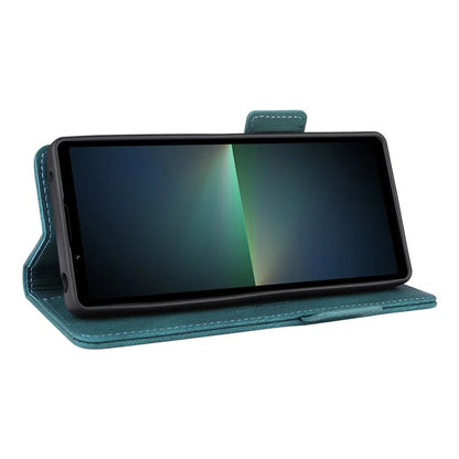 For Sony Xperia 5 V Case Hardware Decor PU Leather Stand Phone Cover