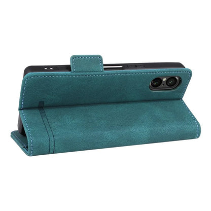 For Sony Xperia 5 V Case Hardware Decor PU Leather Stand Phone Cover