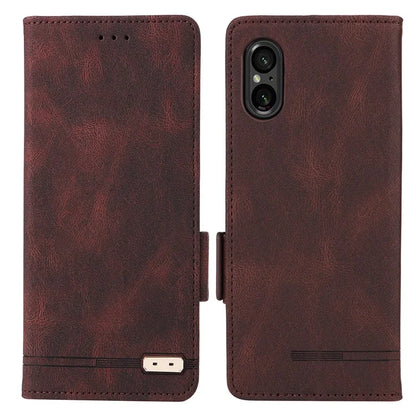For Sony Xperia 5 V Case Hardware Decor PU Leather Stand Phone Cover