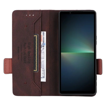 For Sony Xperia 5 V Case Hardware Decor PU Leather Stand Phone Cover