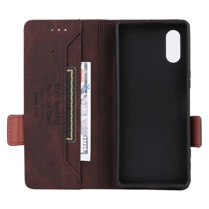For Sony Xperia 5 V Case Hardware Decor PU Leather Stand Phone Cover
