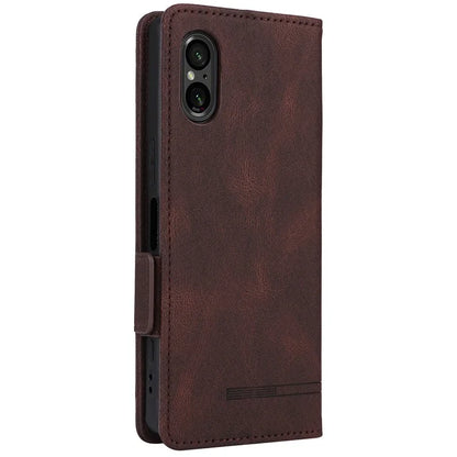For Sony Xperia 5 V Case Hardware Decor PU Leather Stand Phone Cover