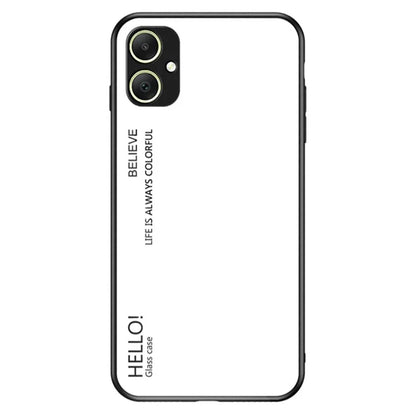 For Samsung Galaxy A05 4G Case Drop Proof Tempered Glass+PC+TPU Gradient Phone Cover