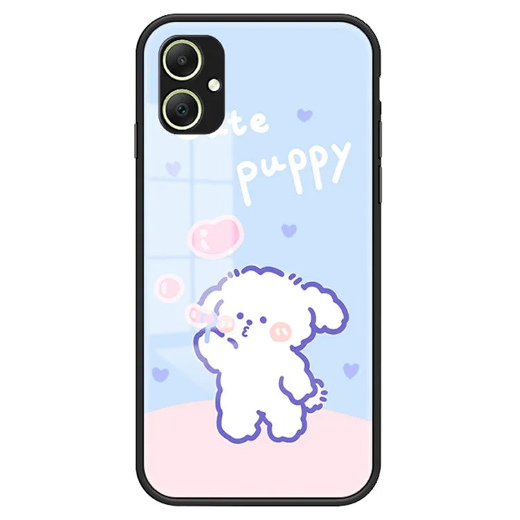 For Samsung Galaxy A05 4G Case Tempered Glass+PC+TPU Phone Cover