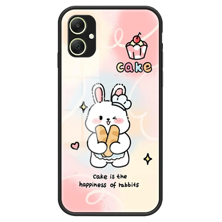 For Samsung Galaxy A05 4G Case Tempered Glass+PC+TPU Phone Cover