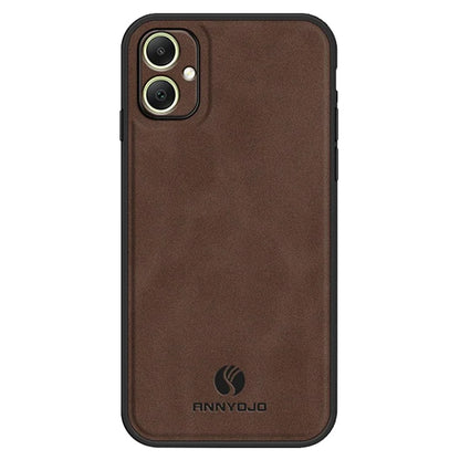 ANNYOJO For Samsung Galaxy A05 4G Case PU Leather+PC+TPU Mobile Phone Back Cover