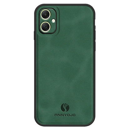 ANNYOJO For Samsung Galaxy A05 4G Case PU Leather+PC+TPU Mobile Phone Back Cover