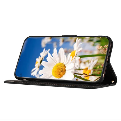 For Samsung Galaxy S23 FE Case Card Slots PU Leather Flower Pattern Printing Phone Cover
