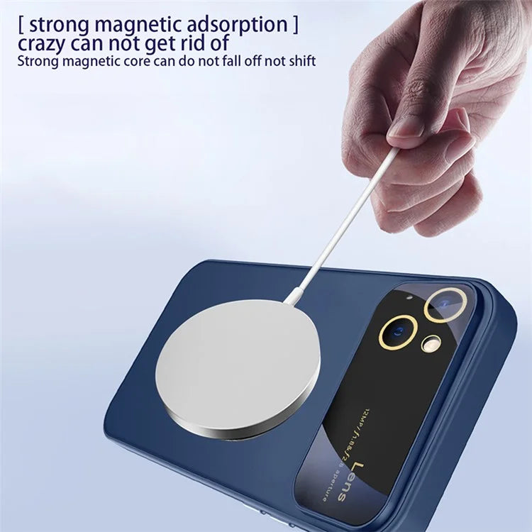 For iPhone 14 Plus Magnetic Case Compatible with MagSafe PC+TPU Phone Cover