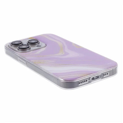 For iPhone 15 Pro Max Protective Case Marble IMD Shockproof TPU Phone Cover