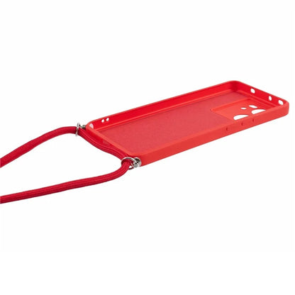 For Xiaomi 13T / 13T Pro / Redmi K60 Ultra Case Soft Fiber Lining Rubberized TPU Cover with Long Lanyard