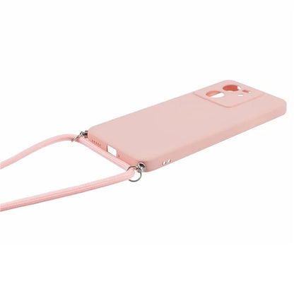 For Xiaomi 13T / 13T Pro / Redmi K60 Ultra Case Soft Fiber Lining Rubberized TPU Cover with Long Lanyard