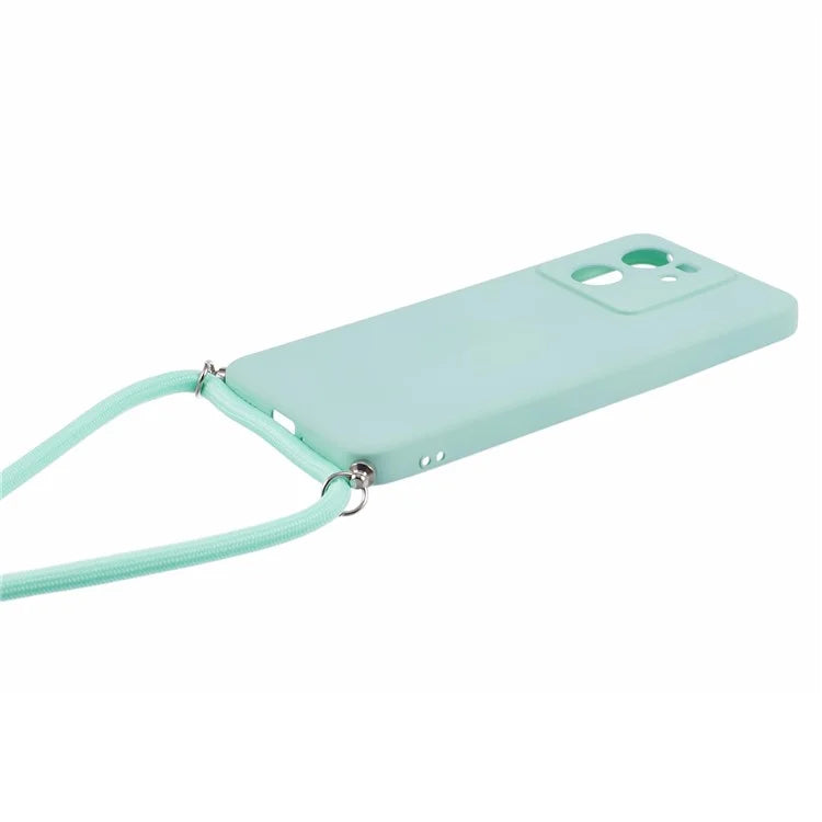 For Xiaomi 13T / 13T Pro / Redmi K60 Ultra Case Soft Fiber Lining Rubberized TPU Cover with Long Lanyard