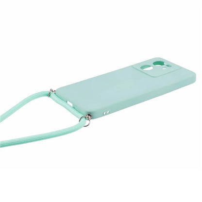 For Xiaomi 13T / 13T Pro / Redmi K60 Ultra Case Soft Fiber Lining Rubberized TPU Cover with Long Lanyard