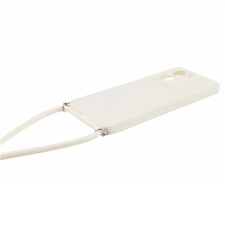 For Xiaomi 13T / 13T Pro / Redmi K60 Ultra Case Soft Fiber Lining Rubberized TPU Cover with Long Lanyard