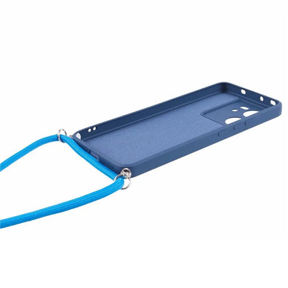 For Xiaomi 13T / 13T Pro / Redmi K60 Ultra Case Soft Fiber Lining Rubberized TPU Cover with Long Lanyard