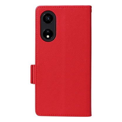 For Honor X5 Plus / Play 40C 5G Case Litchi Texture Flip Phone Shell Leather Cover with Strap
