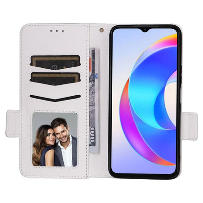 For Honor X5 Plus / Play 40C 5G Case Litchi Texture Flip Phone Shell Leather Cover with Strap