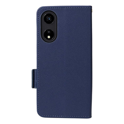 For Honor X5 Plus / Play 40C 5G Case Litchi Texture Flip Phone Shell Leather Cover with Strap