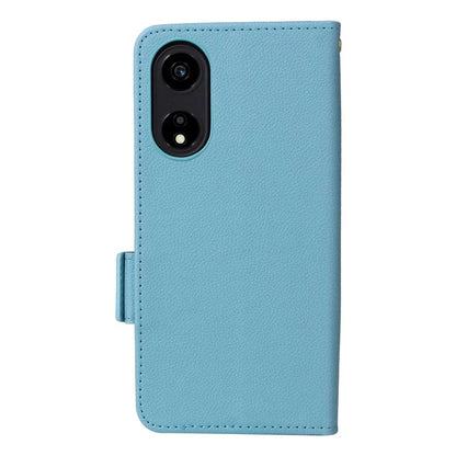 For Honor X5 Plus / Play 40C 5G Case Litchi Texture Flip Phone Shell Leather Cover with Strap