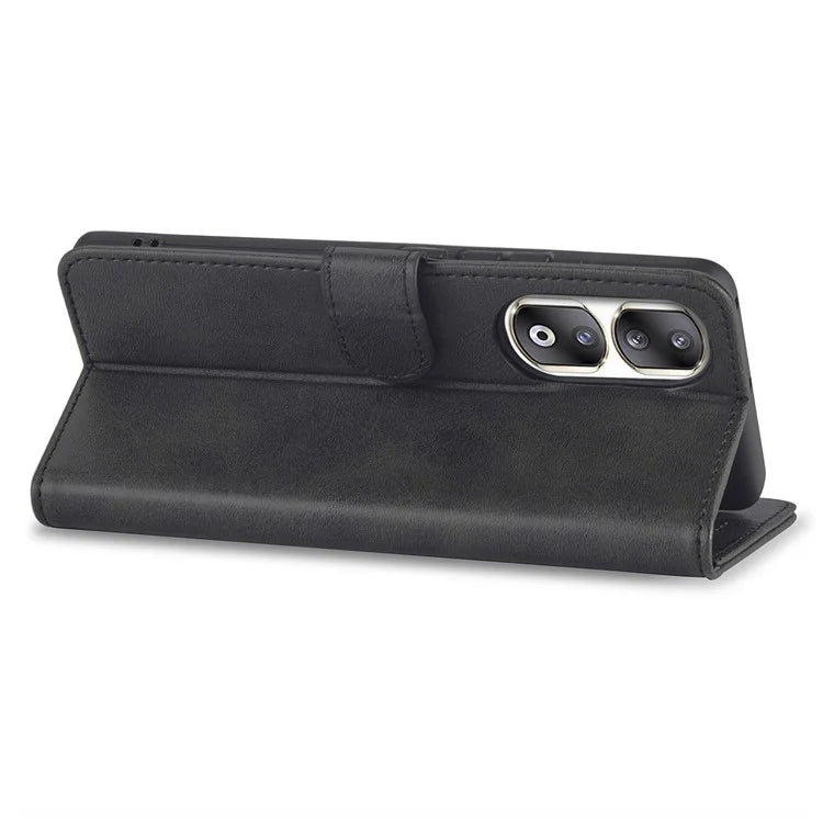 LC.IMEEKE For Honor 90 Pro Case PU Leather+TPU Calf Texture Phone Cover